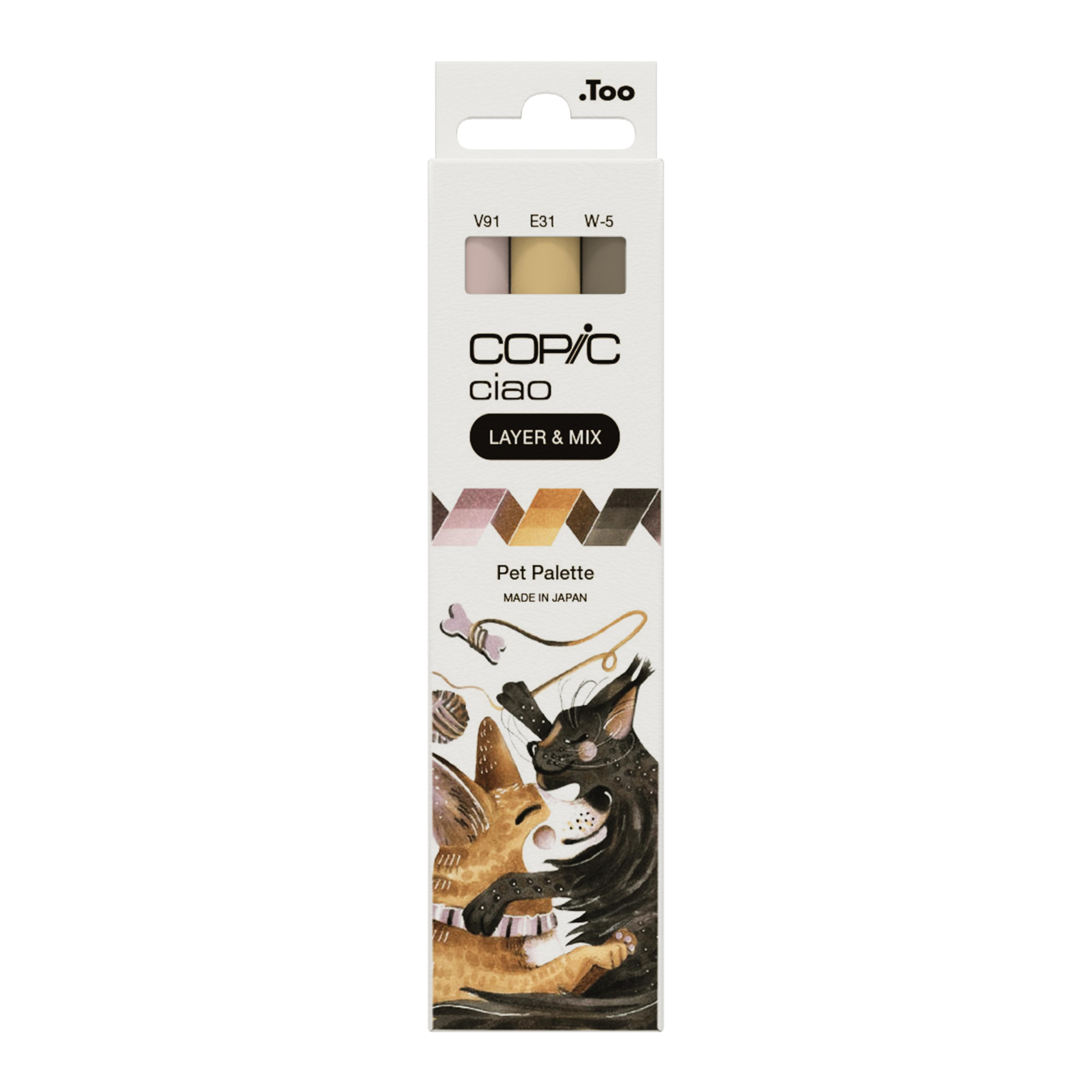 Copic Ciao 3'lü Layer & Mix Set - Pet Palette