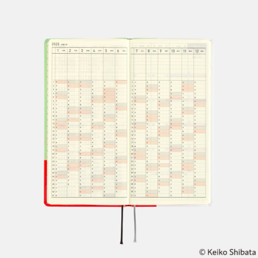 Hobonichi Techo Weeks 2025 Keiko Shibata: Thanks for your hard work, Aoki-san
