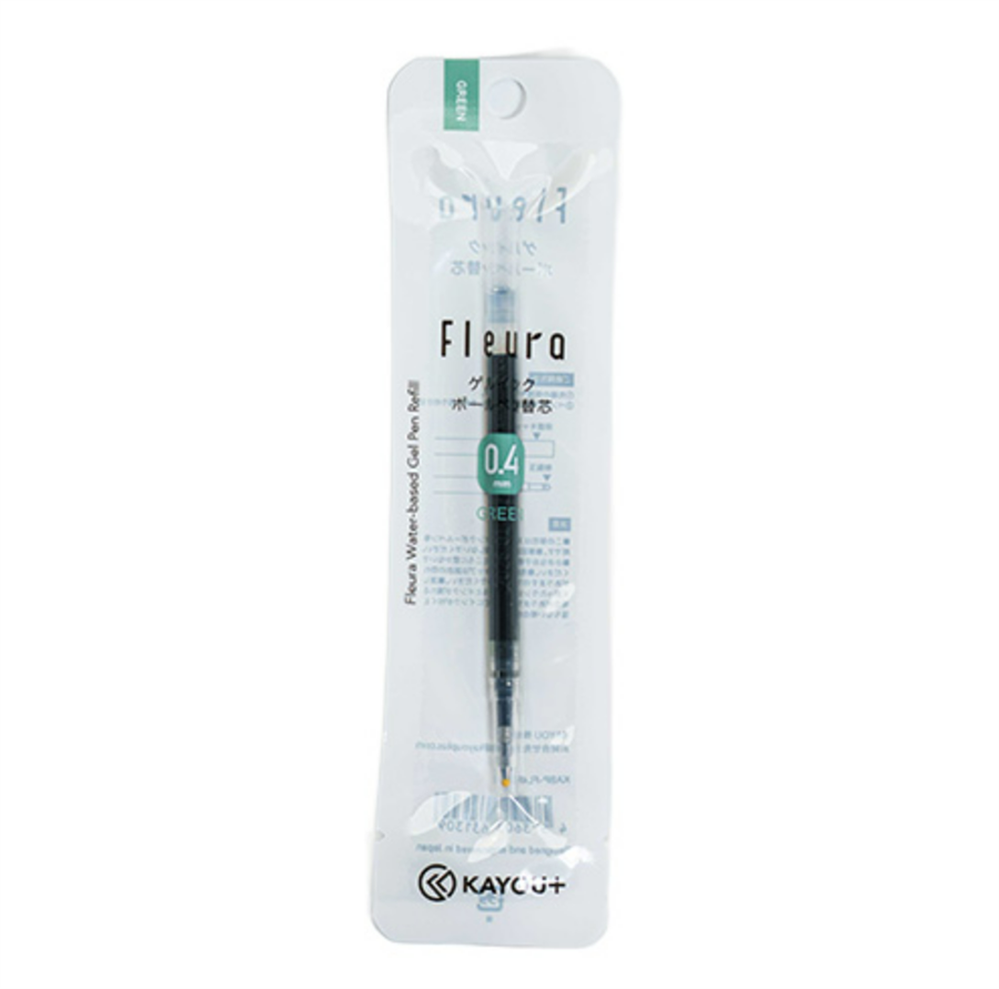 Kayou Plus Fleuro Water-Based Gel Pen Refill 0,4mm Green