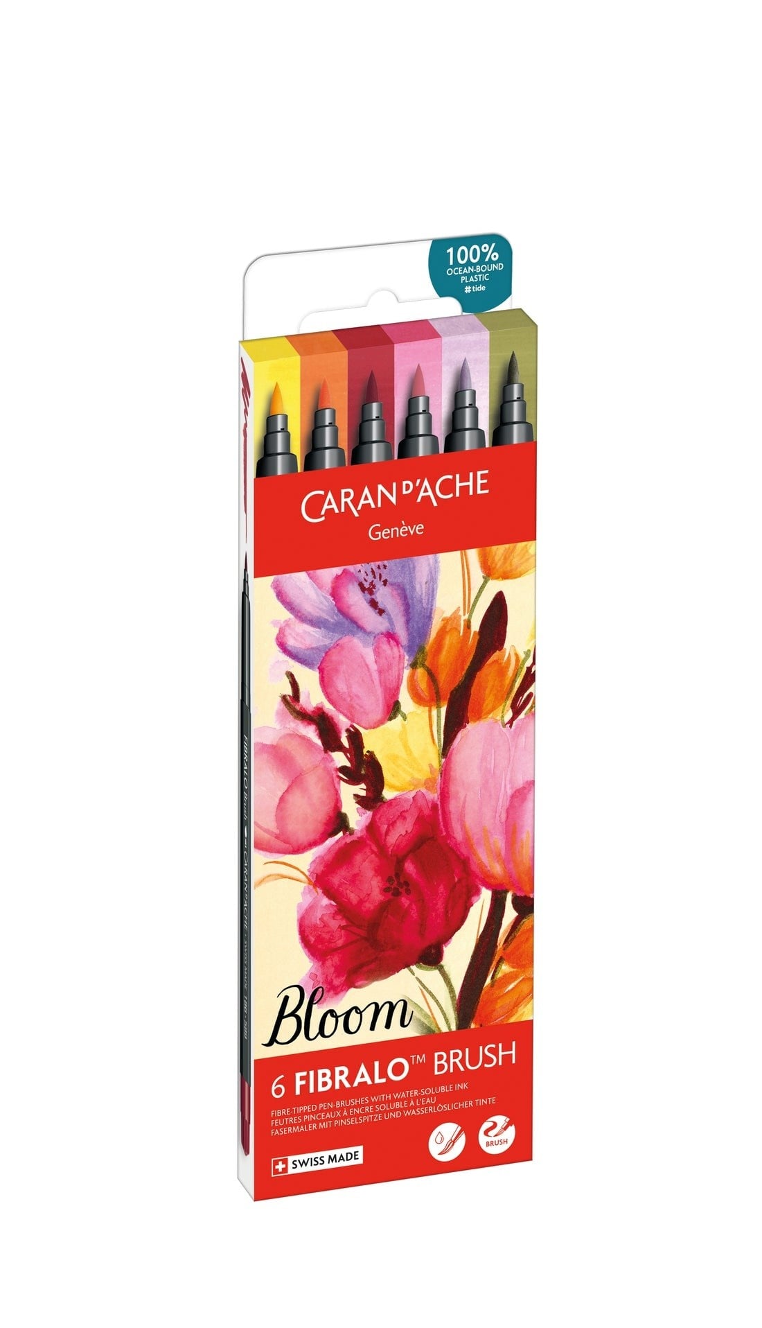 Caran d'Ache Fibralo™ Brush Bloom 6'Lı Keçeli Kalem Seti 186-805