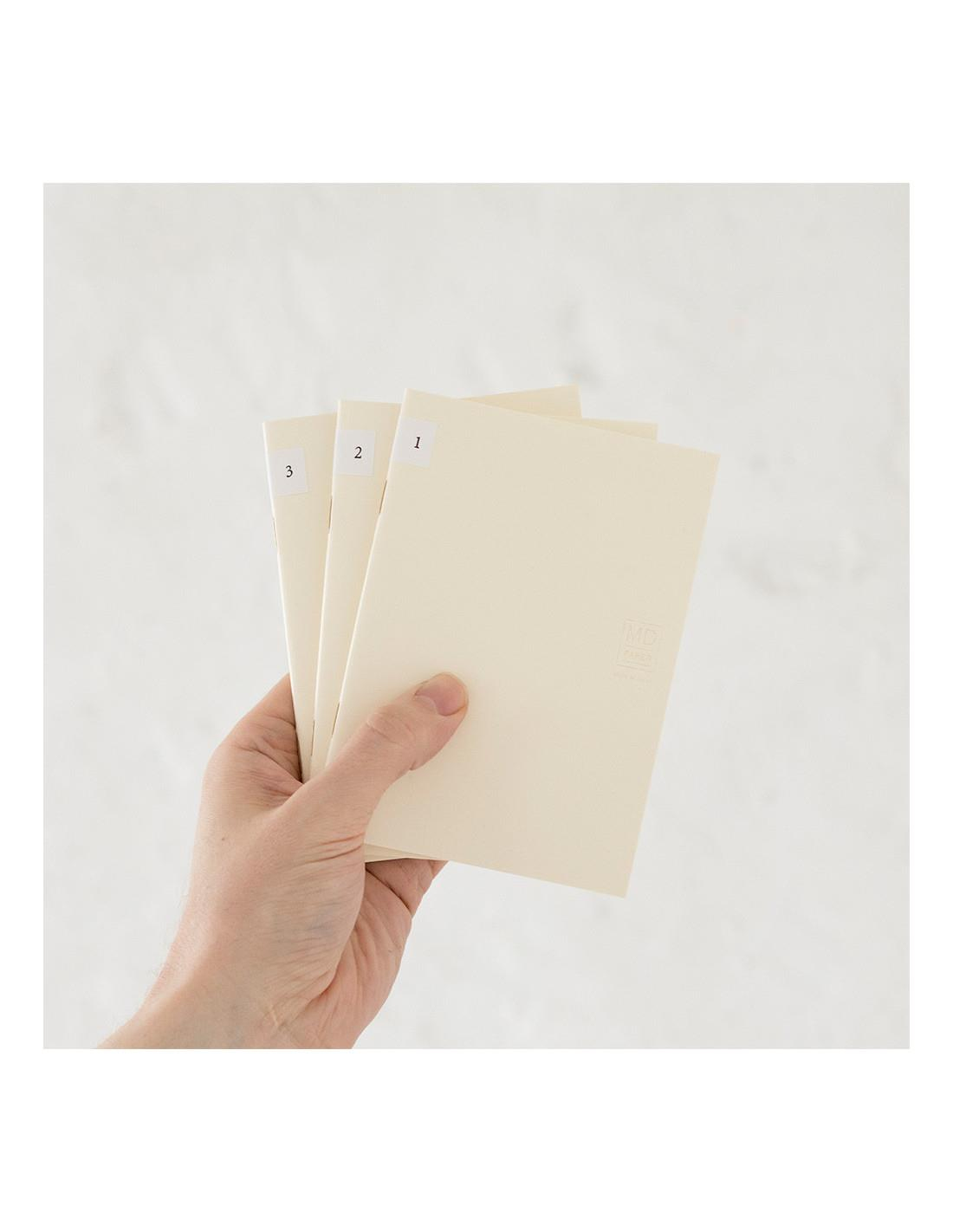 Midori MD Paper Defter Light A6 Çizgisiz 3'lü Set