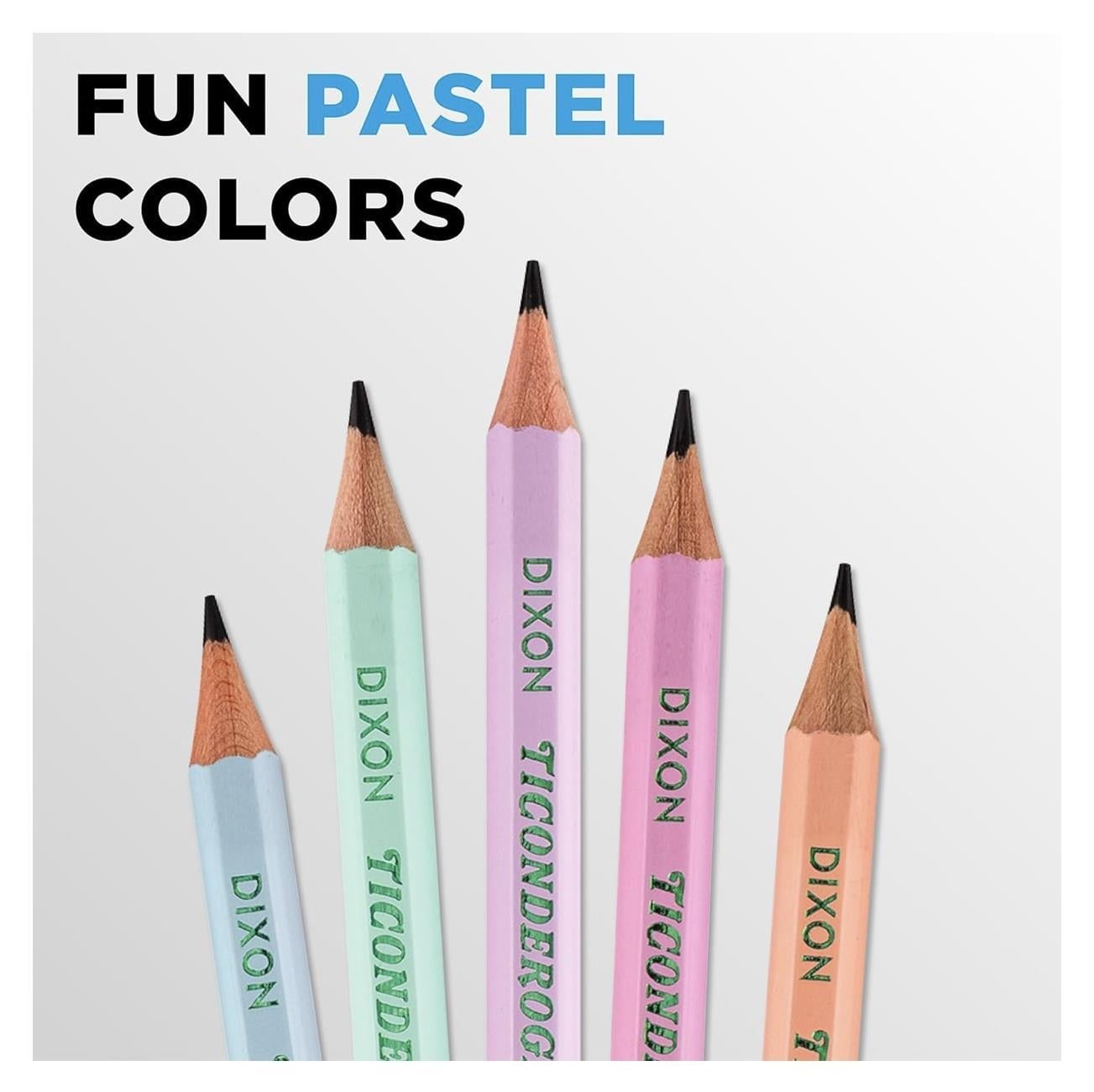 Dixon Ticonderoga The World's Best Pencil Pastel New 10'lu Kurşun Kalem