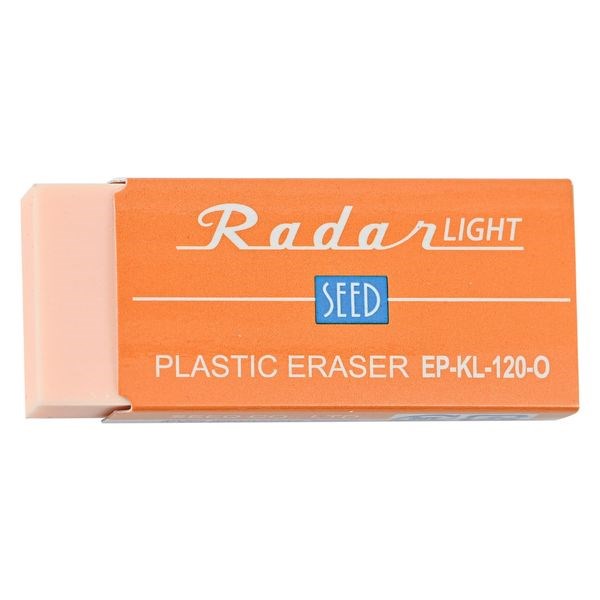 SEED Renkli Şeffaf Radar Plastik Silgi Orange
