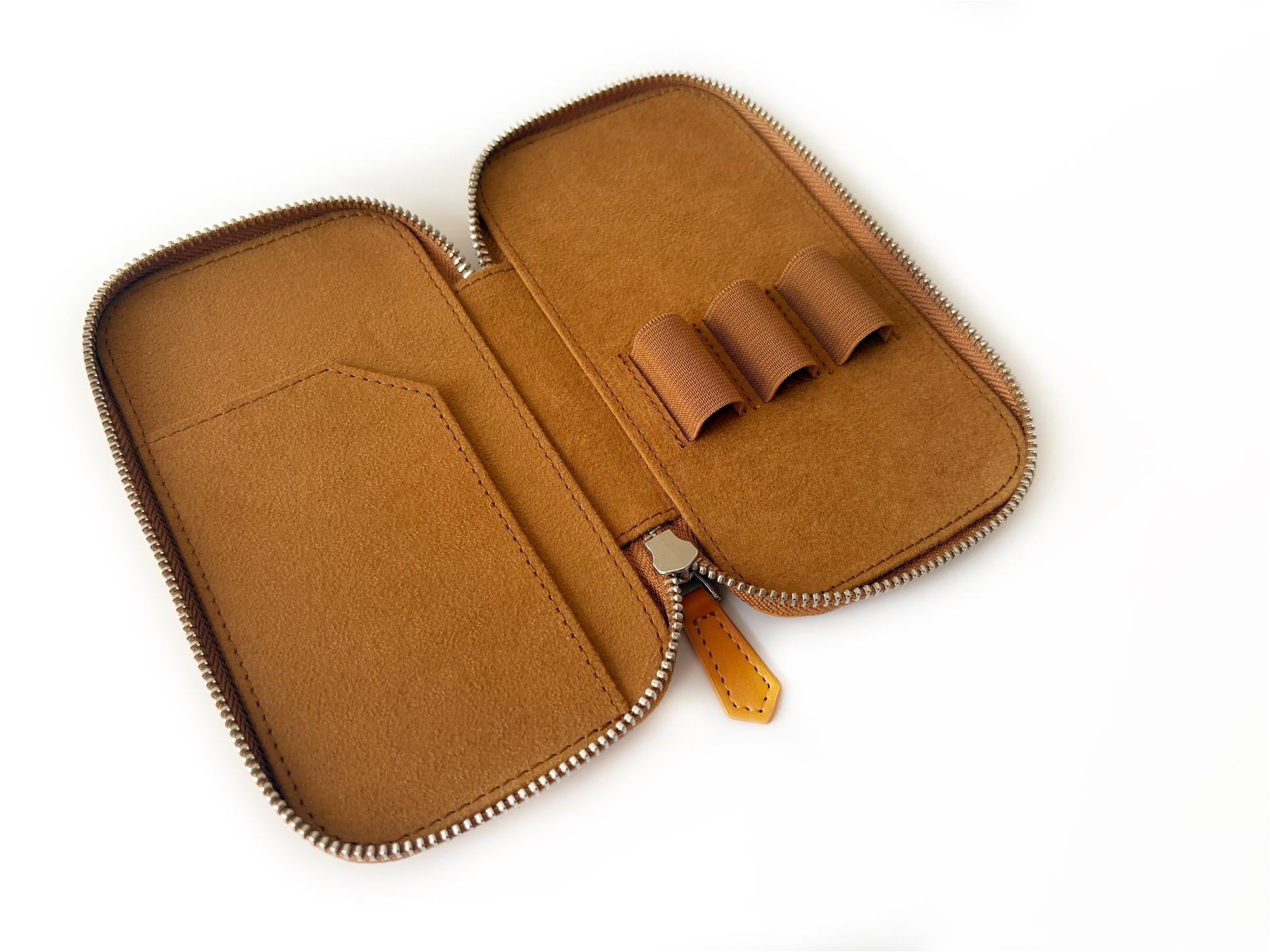 Eng Leather 3'lü Kalem Kılıfı Golden Tea - Vegan