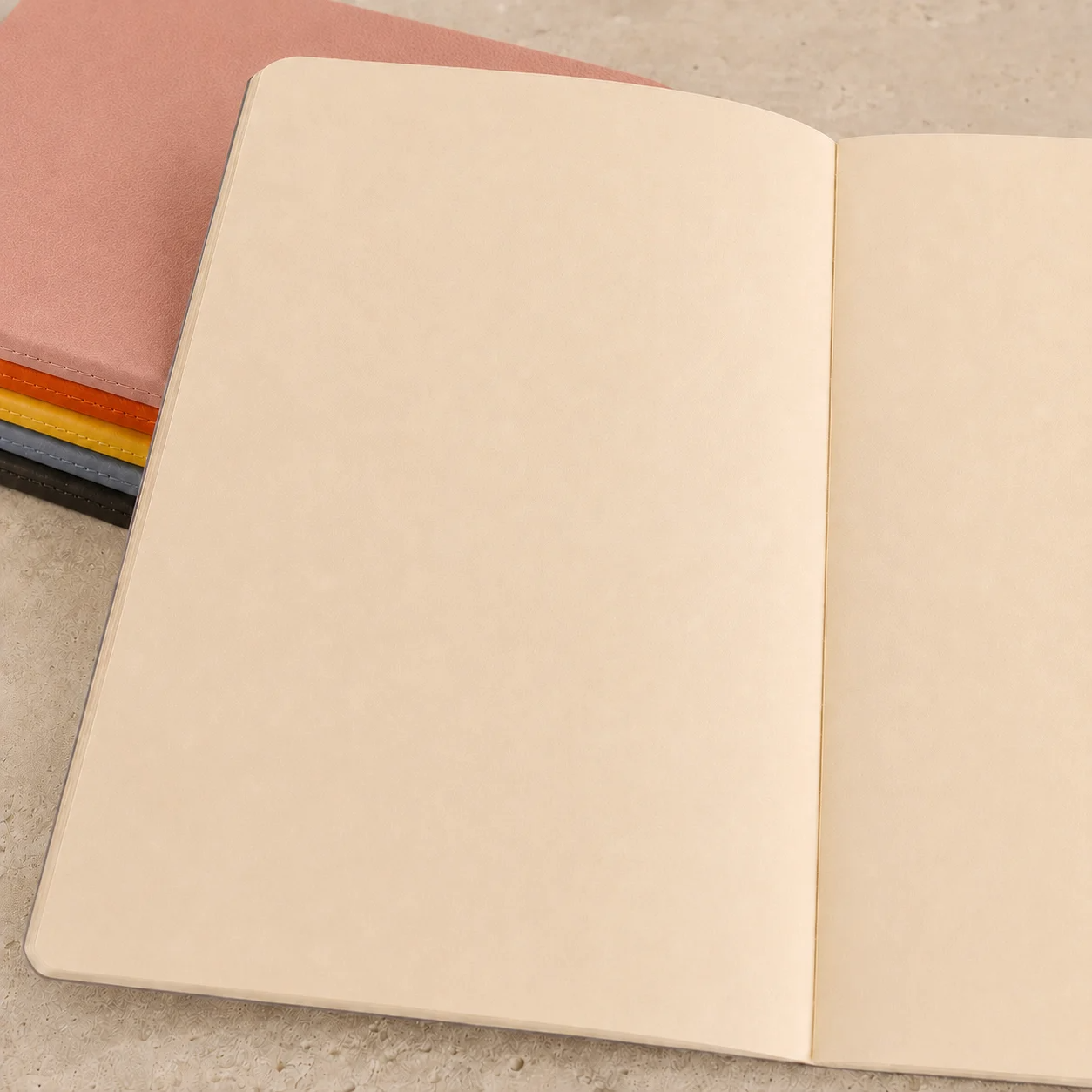 PULKO Notebook Signature Not Defteri, (9x14cm), Terzi Dikiş, 64 Sayfa, 90gr. Ivory, Düz, 0750, Orange