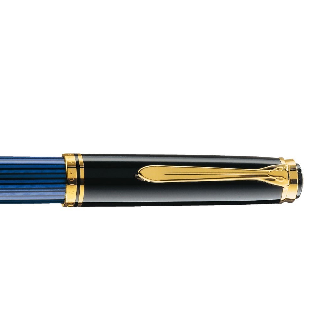 Pelikan Souveran M800 Blue Black Fountain Dolma Kalem EF Uç