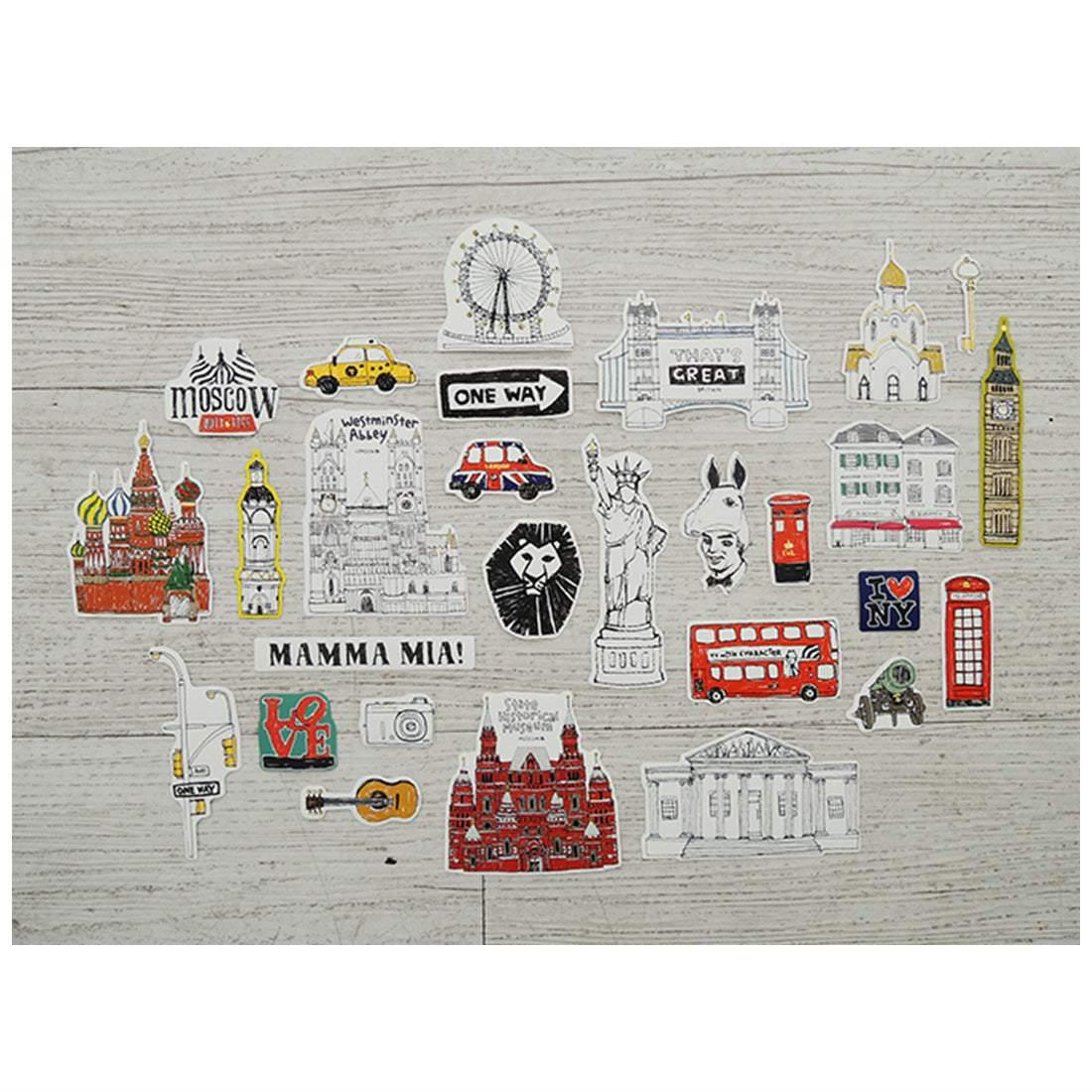 Suatelier Travel Luggage Sticker Pack Valiz Etiket Seti - Some Place
