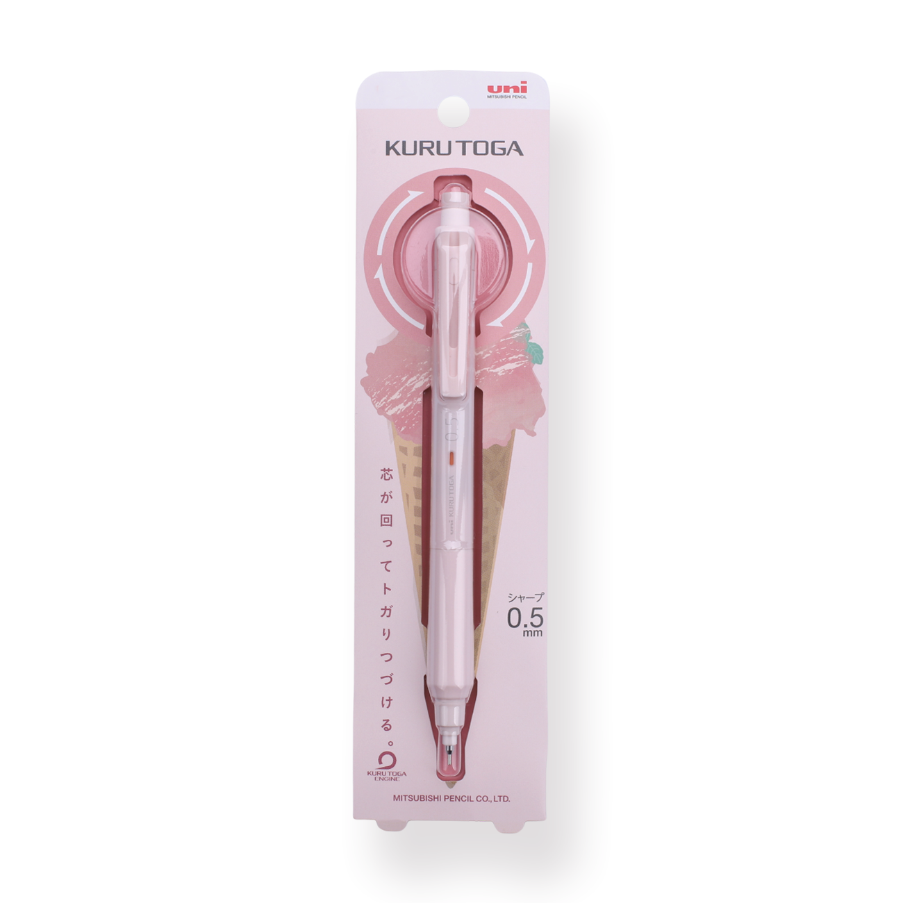 Uni Ball Kurutoga KS Mekanik Uçlu Kalem 0.5mm Frozen Yogurt