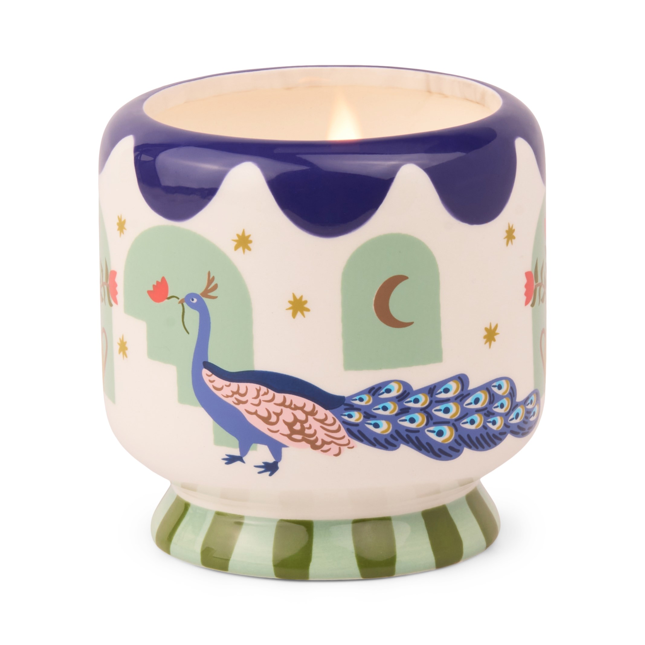 Paddywax A Dopo Luxury Artisan El Boyaması 226g Mum  - Peacock - Misted Lime