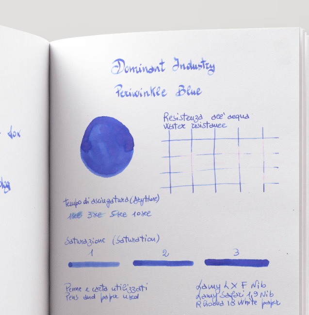 Dominant Industry Standard Şişe Mürekkep Periwinkle Blue