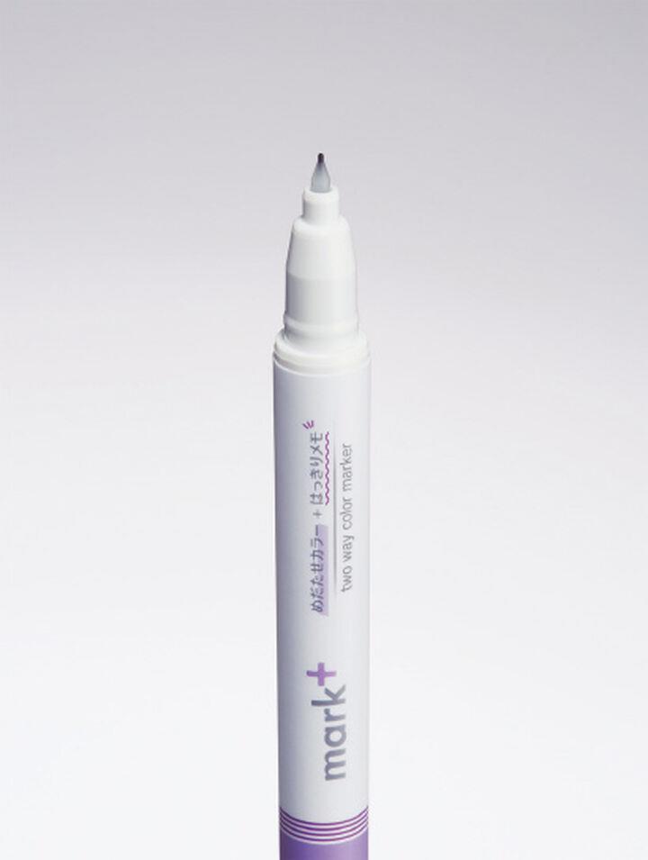 Kokuyo Mark+ Çift Taraflı ( Fosforlu ve Fineliner) Kalem Purple