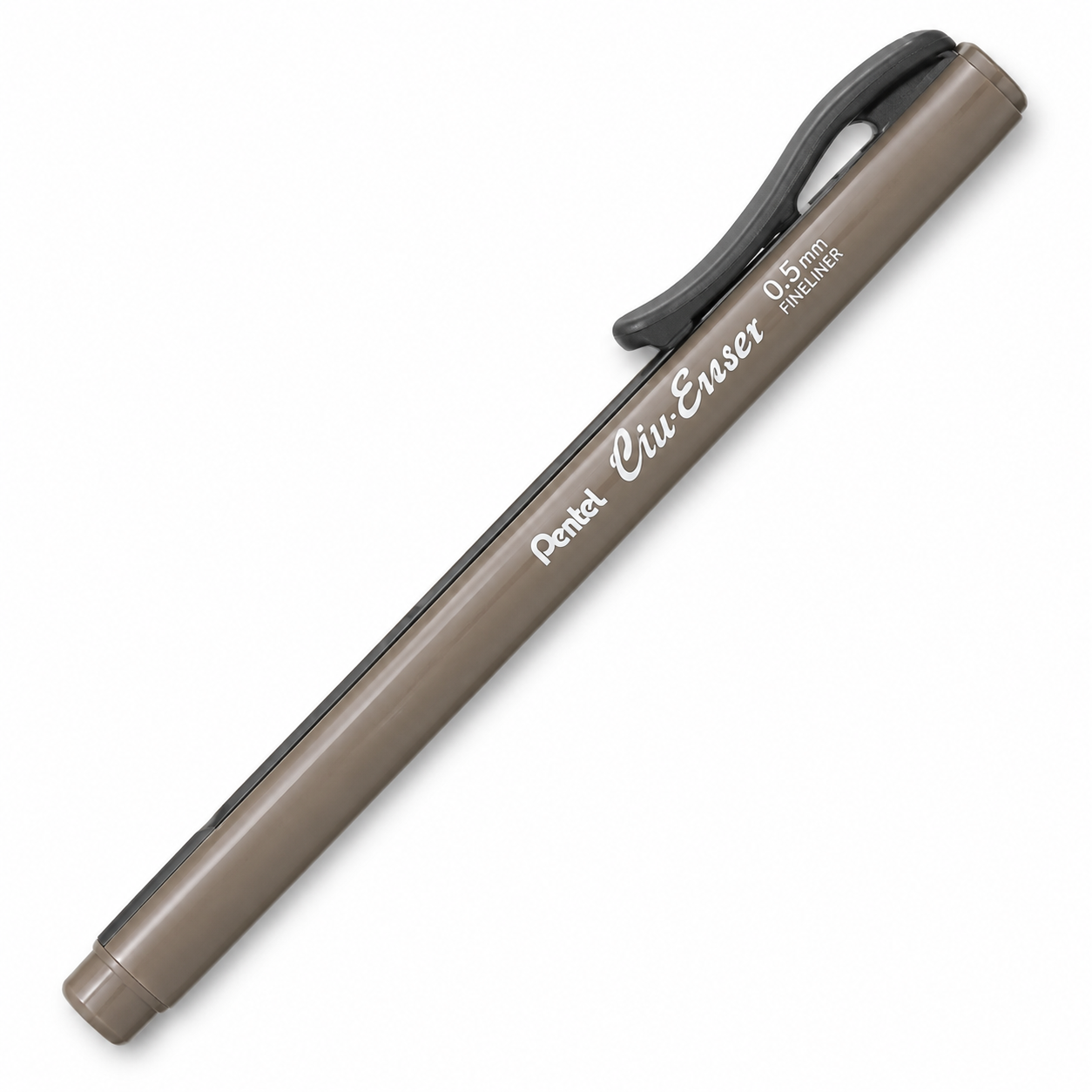Pentel Sürgülü Kalem Silgi Şeffaf Gövdeli Siyah YZE-11T-B