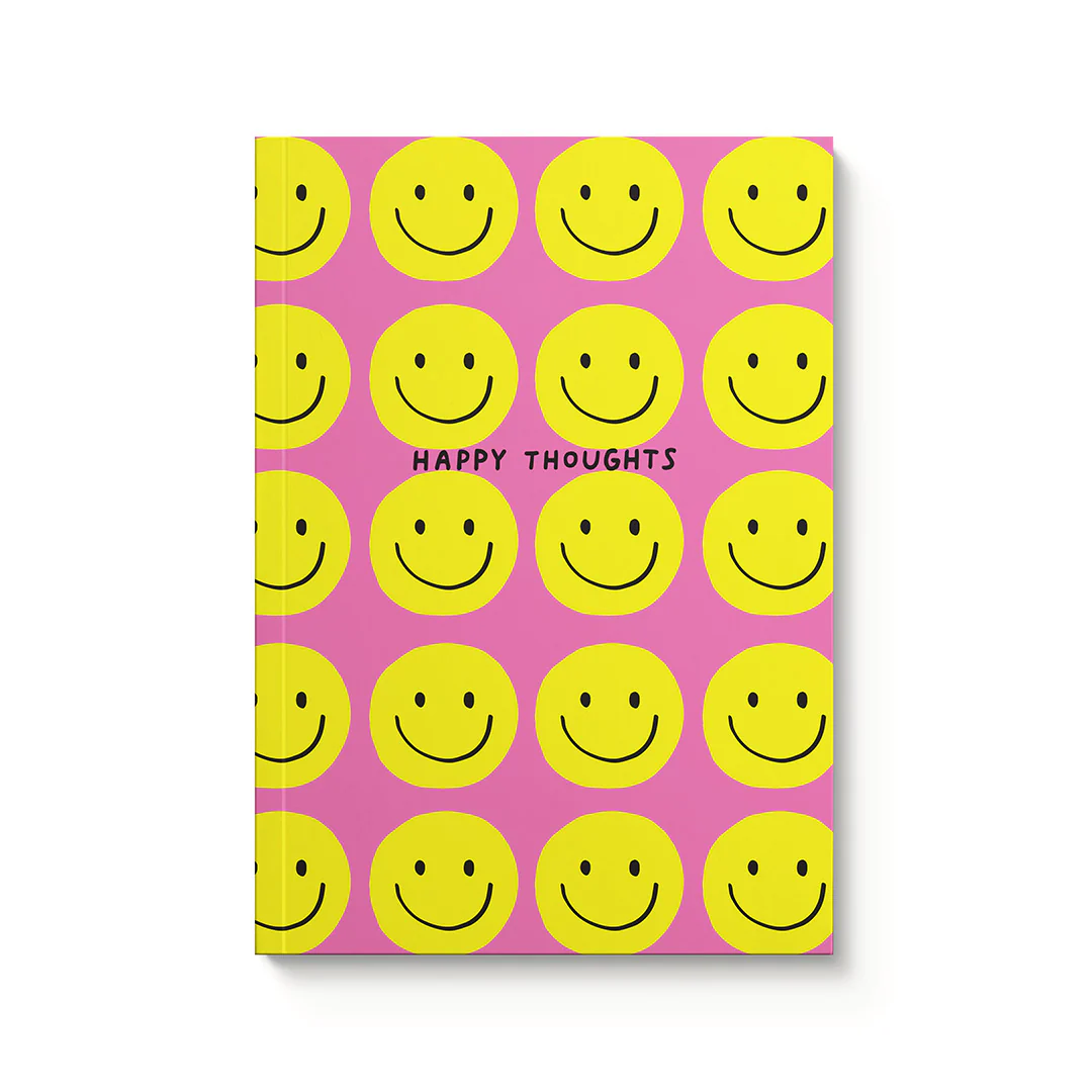 Ohh Deer Ashkahn Tasarımı A5 128 Sayfa Yumuşak Kapak Çizgili Defter Happy Thoughts 10409