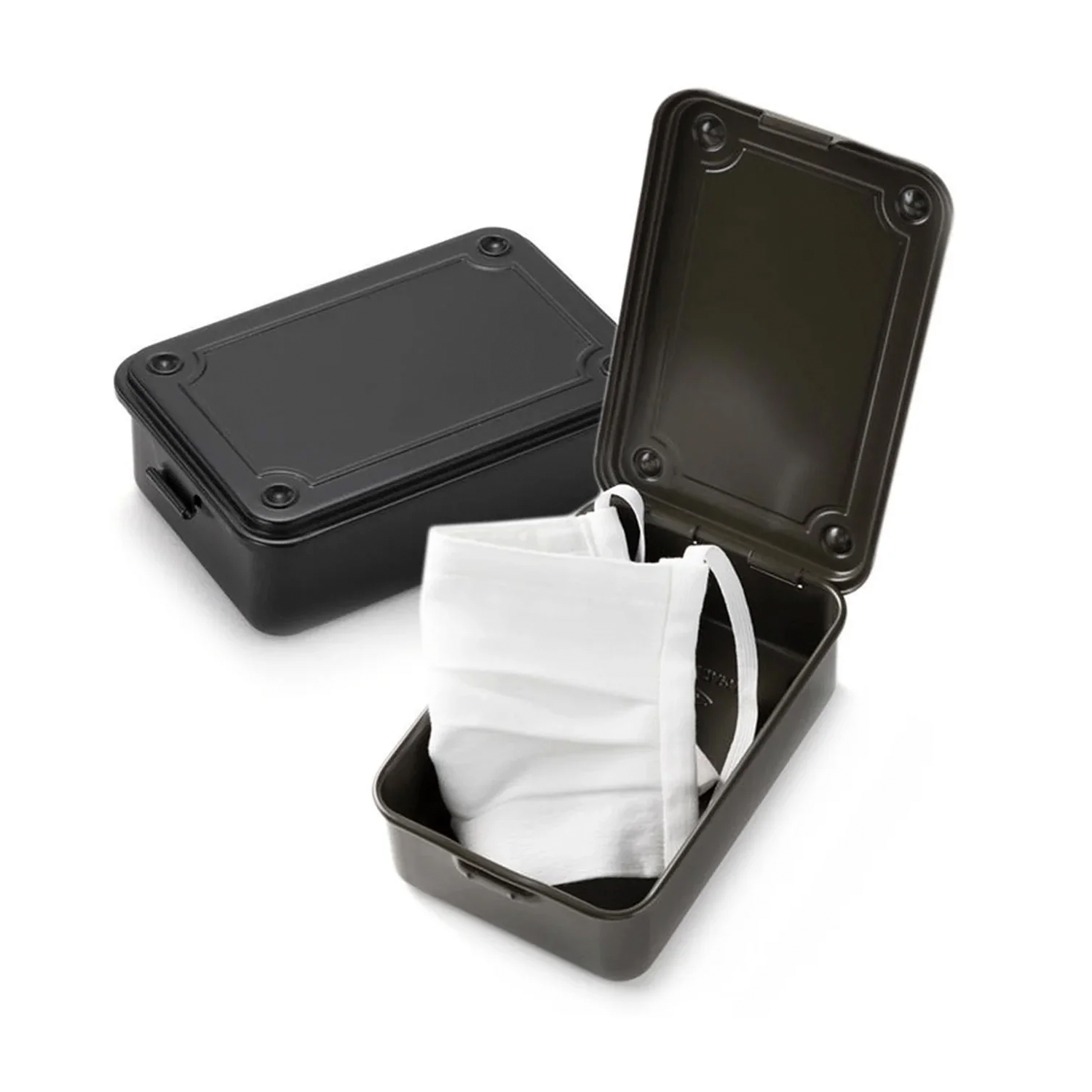 T-150 Tool Storage Box Black Metal Saklama Kutusu