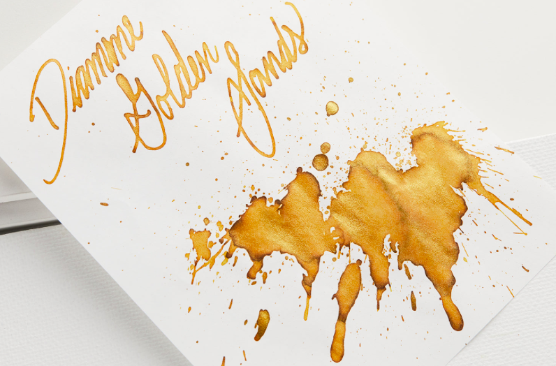Diamine Shimmer Shimmertastic Ink, Golden Sands, Mürekkep 