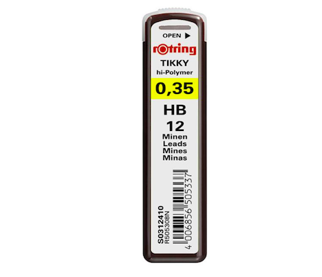 Rotring Hi-Polymer 0.3mm HB Uç