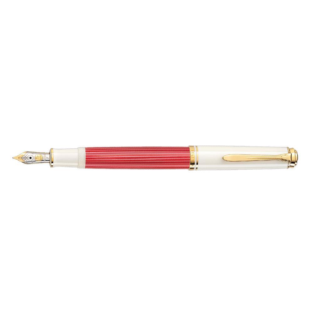 Pelikan Souverän M600 Red-White Dolma Kalem (EF) Uç 