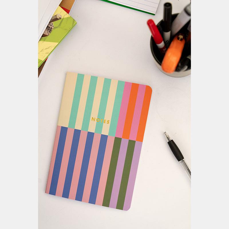 Kikkerland A5 Renkli 3'lü defter Seti
