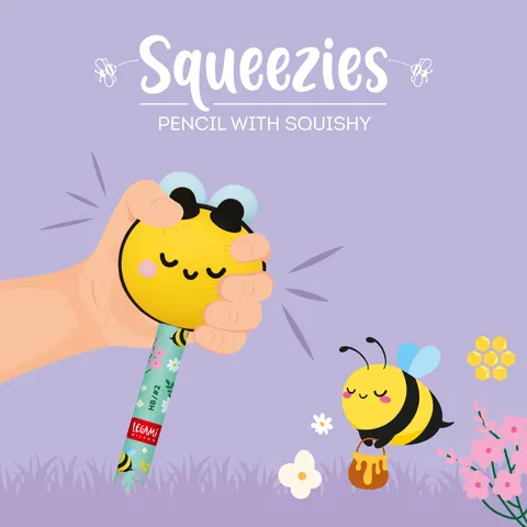 Legami Squeezies - Squishy Figürlü Kurşun Kalem - Arı PSQ0006 