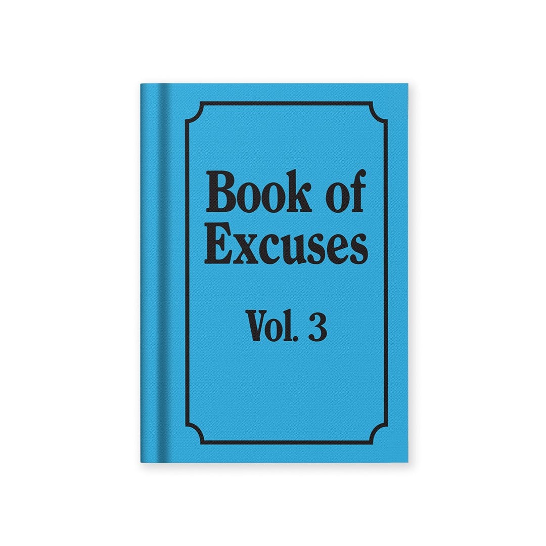 Ohh Deer Tasarımı A7 112 Sayfa Kumaş Sert Kapak Çizgili Defter Book Of Excuses 13268