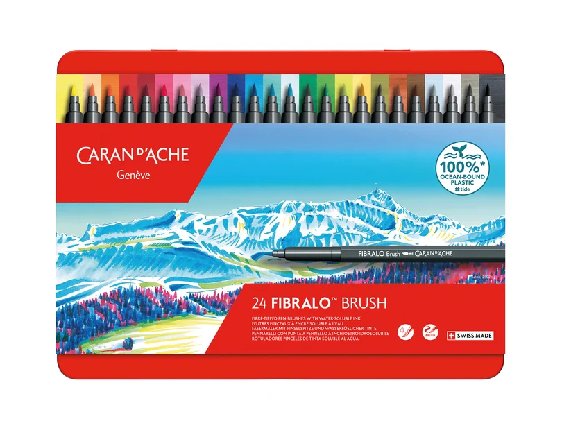 Caran d'Ache Fibralo™ Brush 24'Lü Keçeli Kalem Seti 186_324