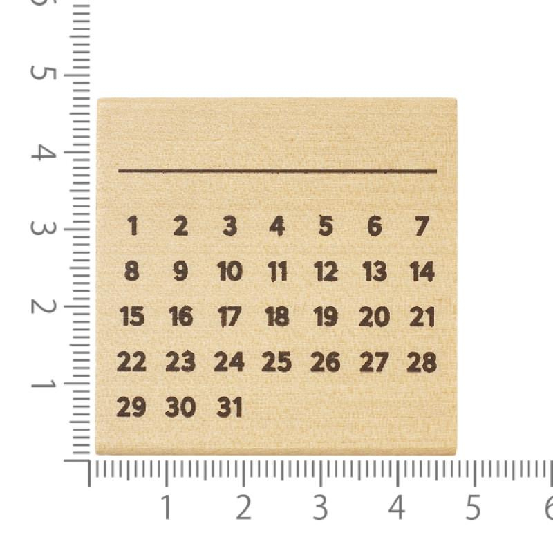 Kodomo no Kao 0402-003 Wooden Agenda Ahşap Damga