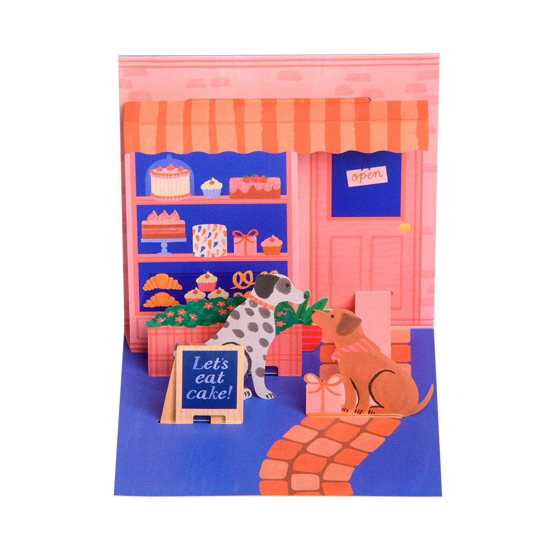 Ohh Deer Imogen Harper Tasarımı Pop-up Kartpostal Lets eat Cake 13008
