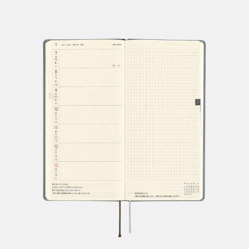 Hobonichi Techo Weeks Mega Japanese Version 2025 Jan. Smoke Gray Ajanda/Planner