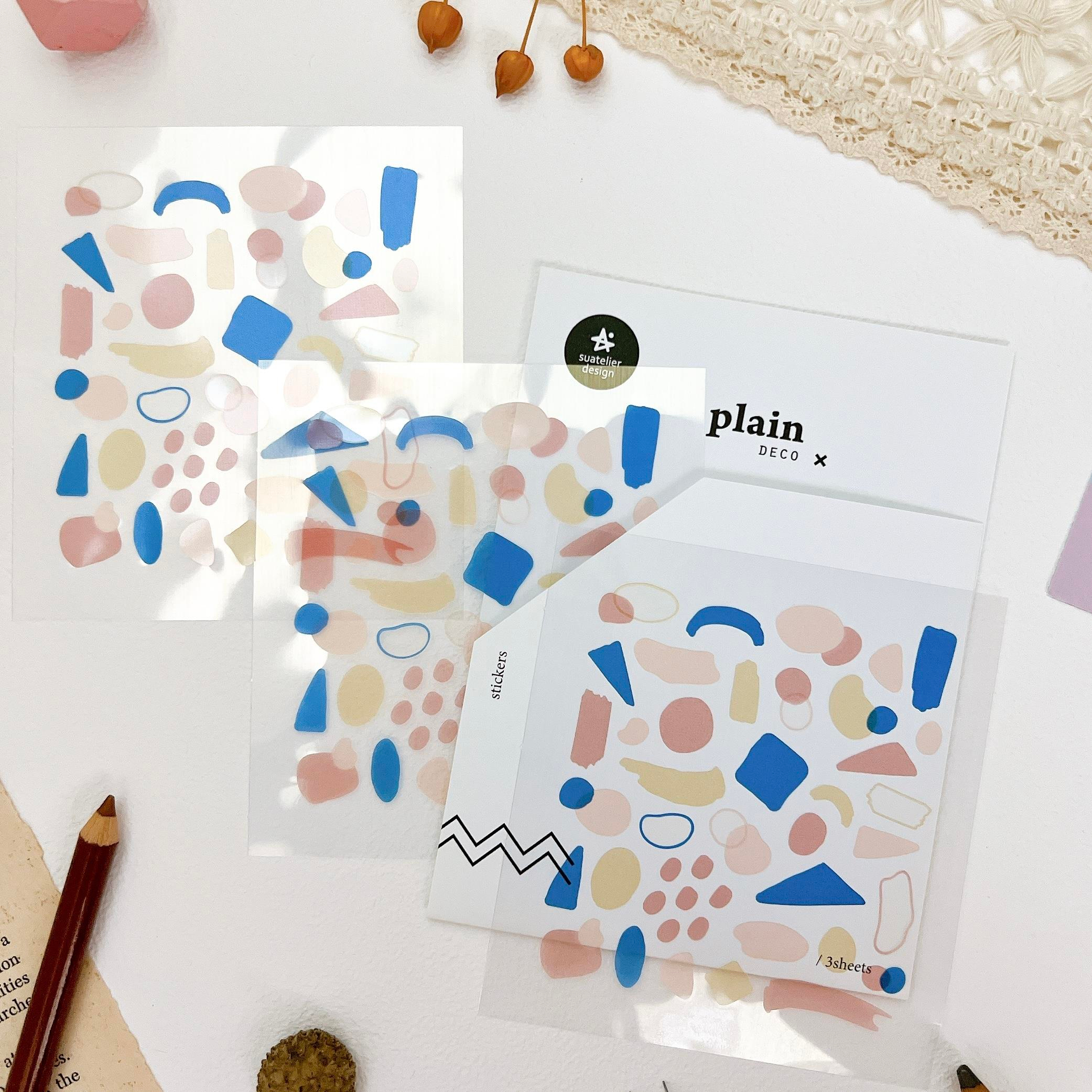 Suatelier Deco Sticker Plain Label Stickers 1622 Plain 18
