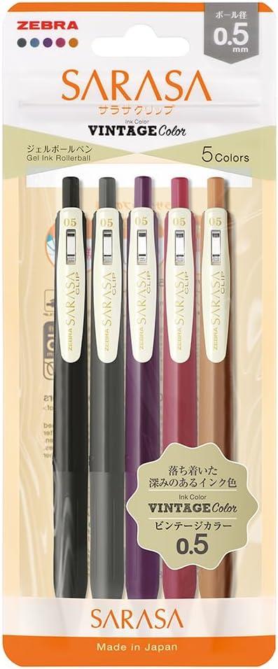 Zebra Sarasa Vintage Jel Kalem Seti 0.5 mm -  SET 2 