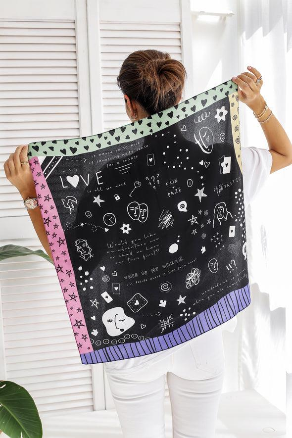 Fundaze Doodle %100 İpek Fular