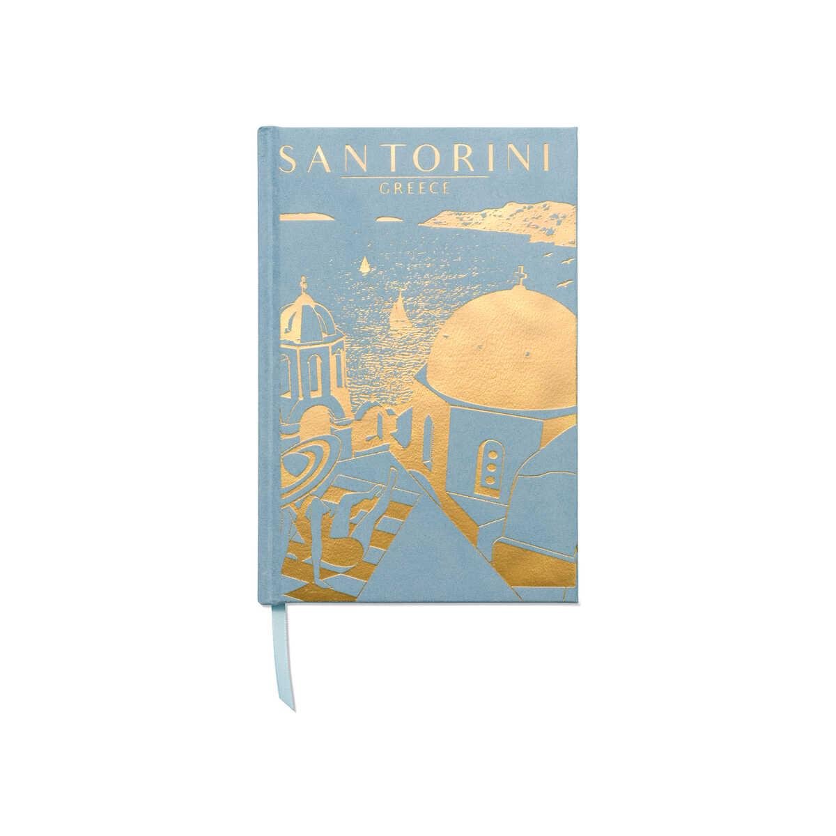 DesignWorks Ink Suedette Hardcover Journal - Santorini