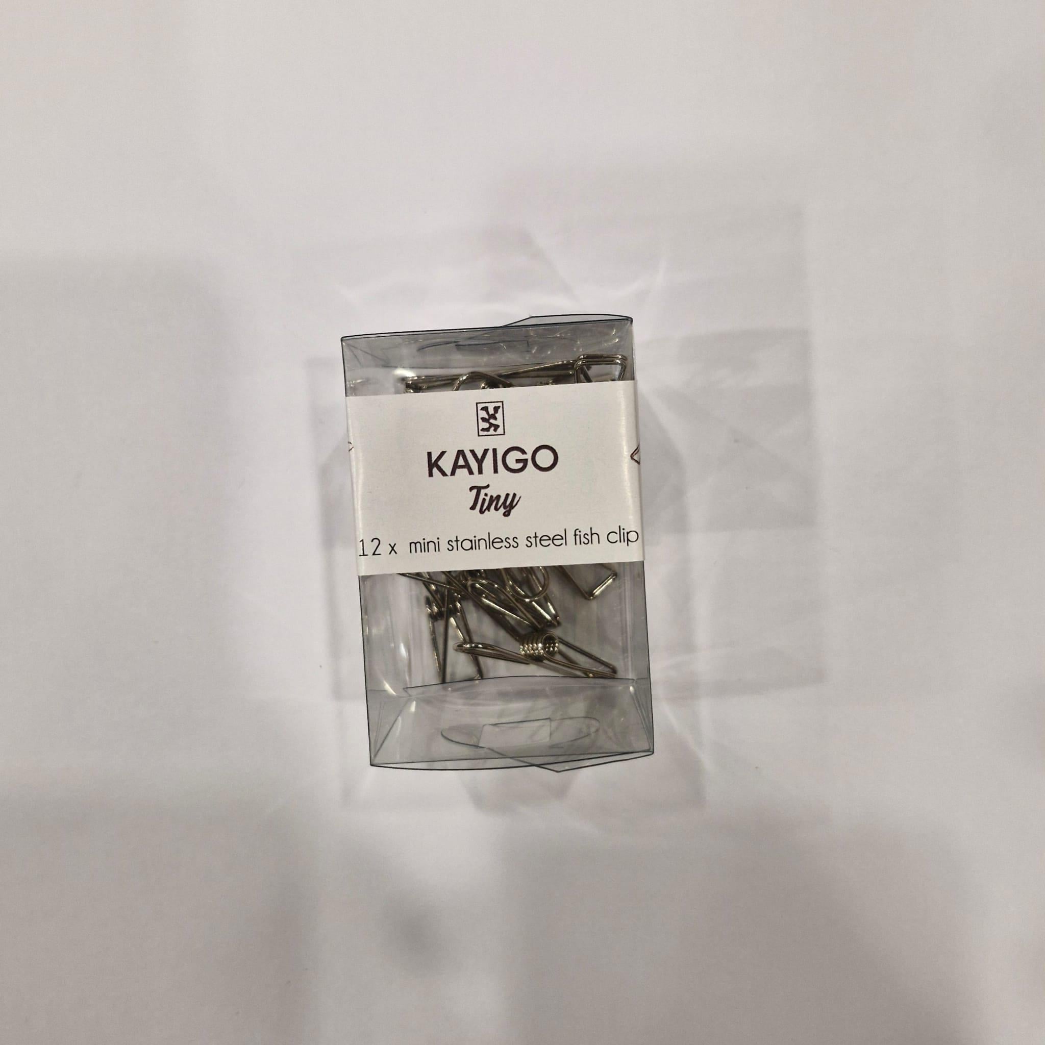 Kayigo Tiny Paslanmaz Çelik Mini Mandal Onikili Metalik Gri