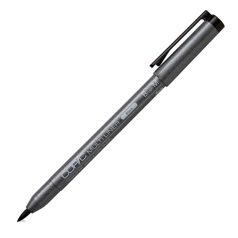 Copic Multiliner Teknik Çizim Kalemi Siyah Fırça Uçlu BM