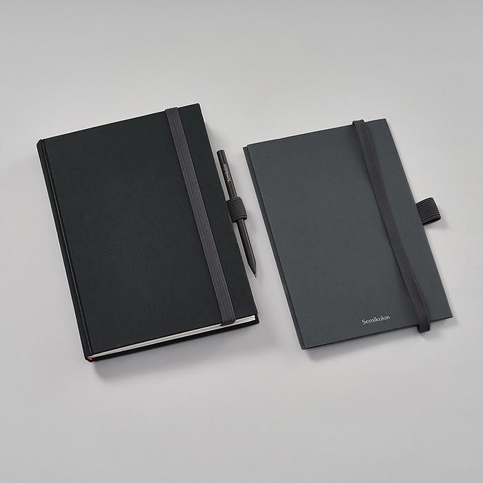 Semikolon Patch Pocket (Defter Körüğü), A5, Heritage Line Pure, Lava stone