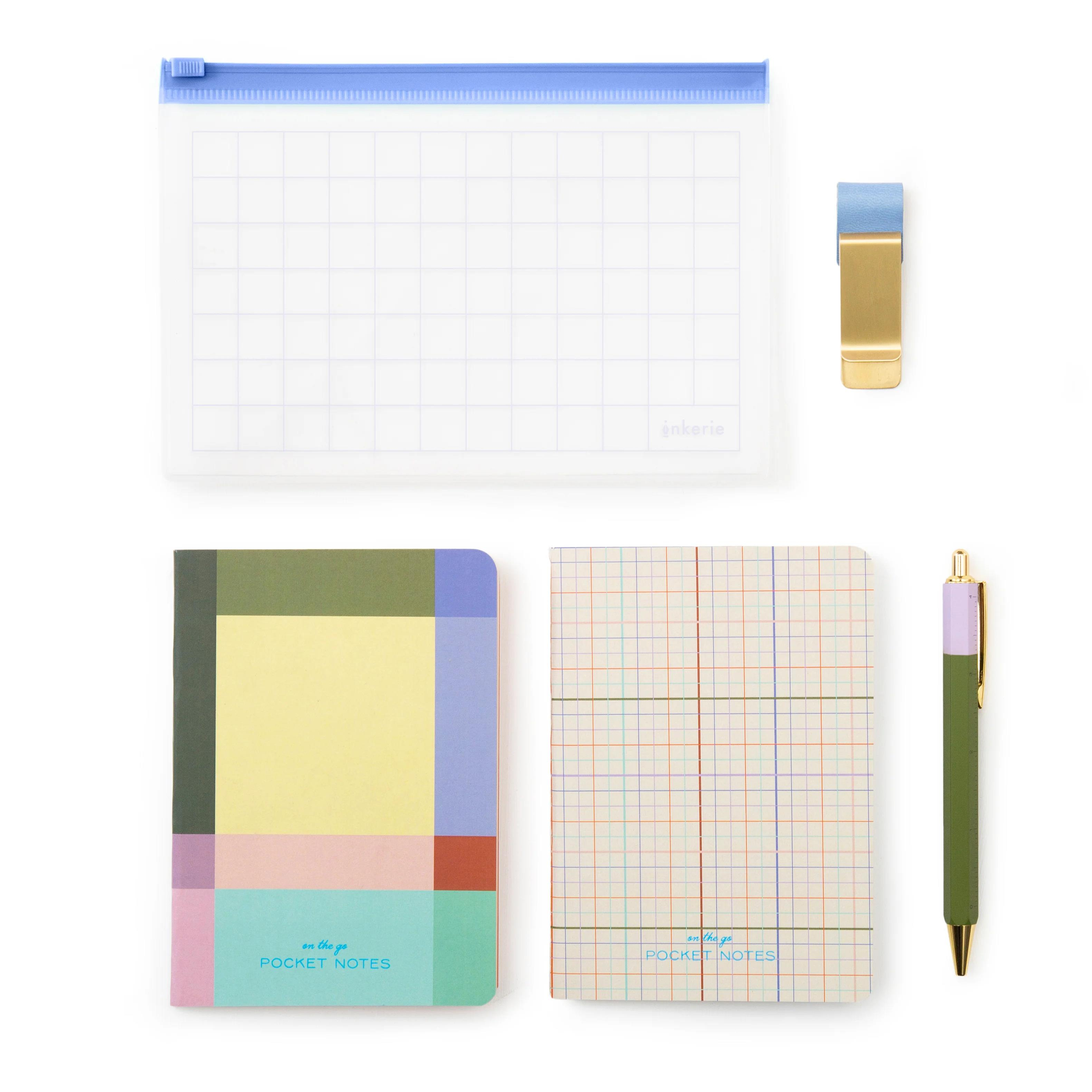 Kikkerland Inkerie On The Go Stationery Set Kırtasiye Seti