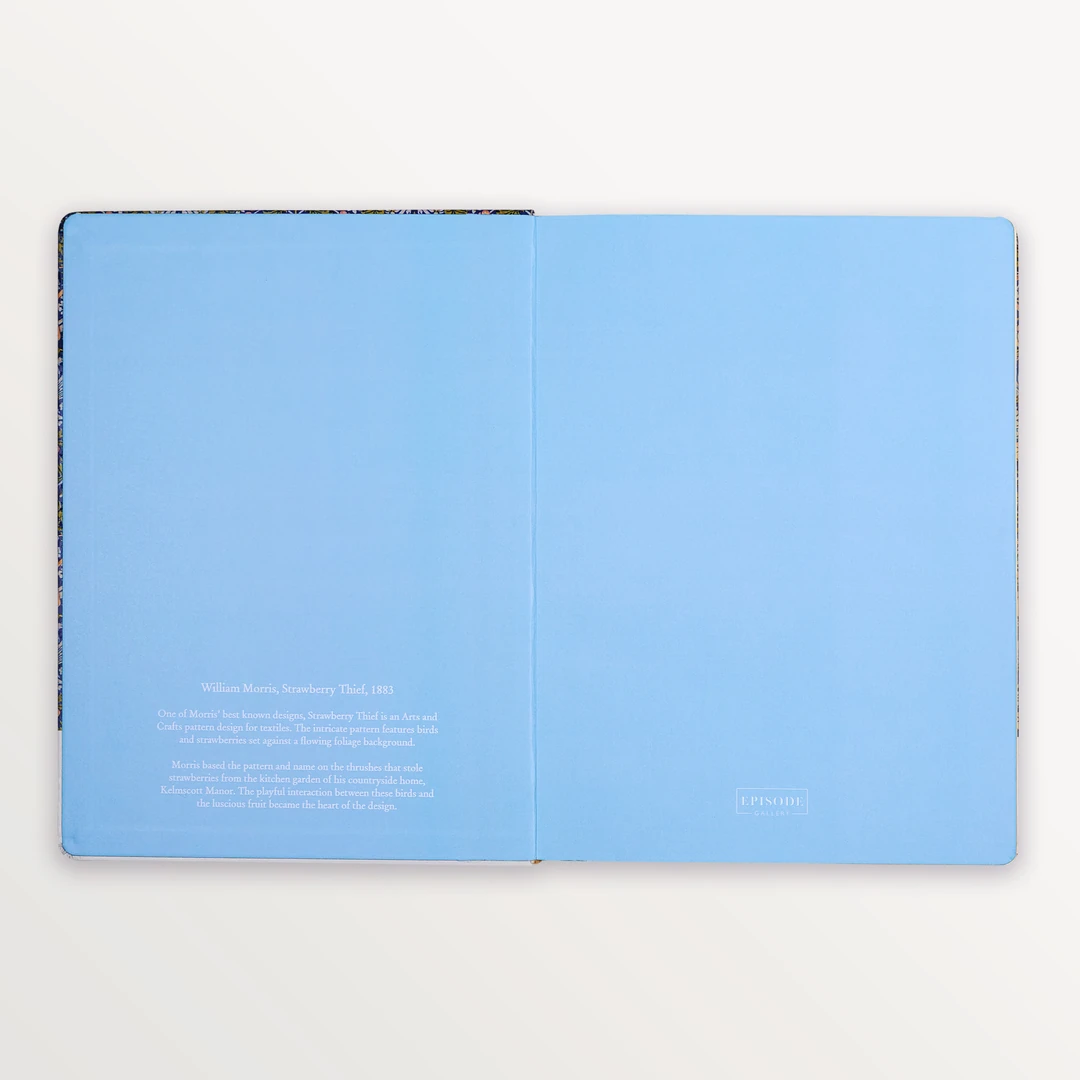 EPISODE GALLERY MORRIS STRAWBERRY THIEF XL CASEBOUND NOTEBOOK