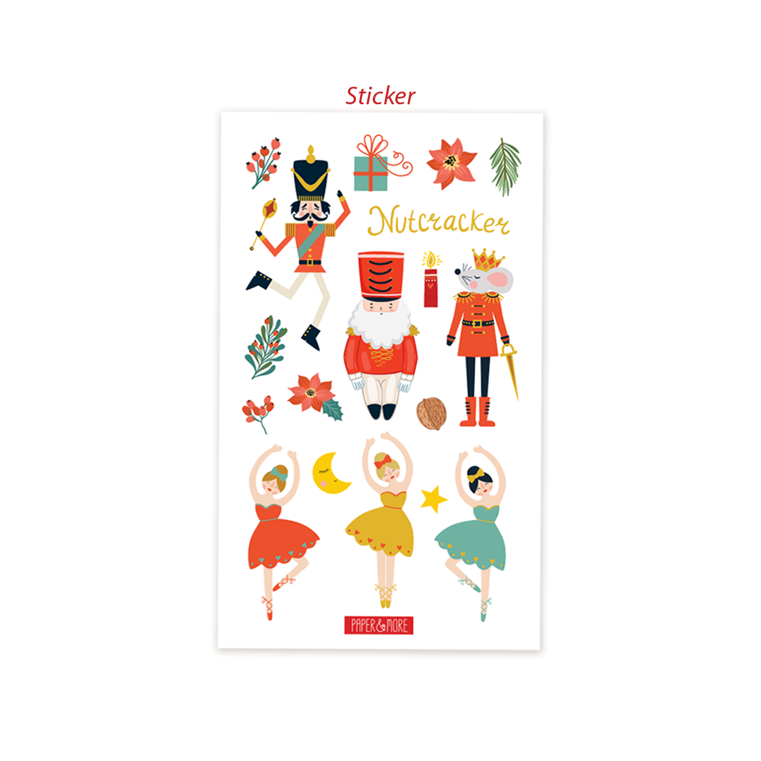 Nut Cracker Sticker ve Tebrik Kartı Seti