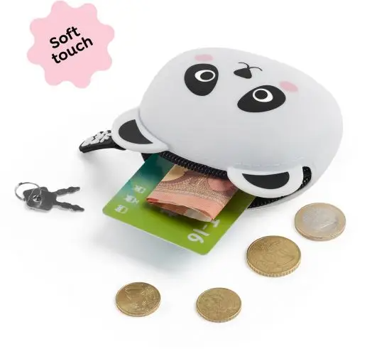 Miquelrius Silikon Bozuk Para Cüzdanı - Panda