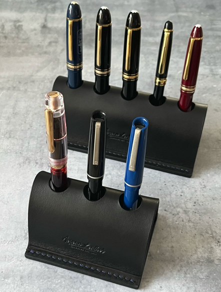 Aegan Leather Hakiki Deri 3'lü Kalem Tutucu