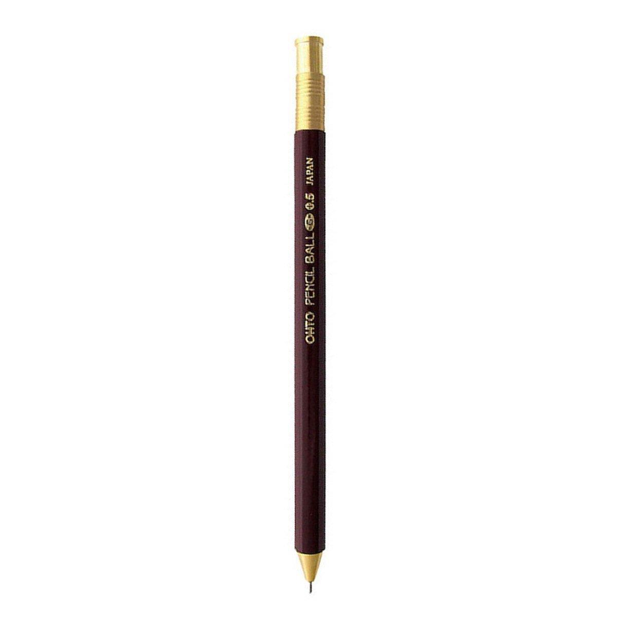 Ohto Wooden Tükenmez Kalem 0.5mm Bordo NKG-450E