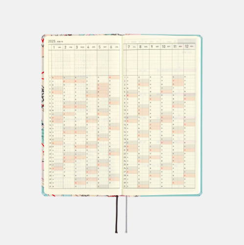 Hobonichi Techo Weeks  Geisodo B6 slim left BIJUTSUKAI (Tanabata decoration)
