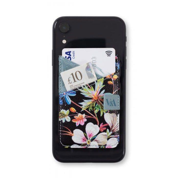  IF V&A Bookaroo Phone Pocket Telefon Kartlığı Kilburn Black Floral