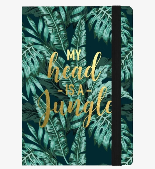 Legami Jungle 120 gr. Beyaz Kağıt Çizgili Defter