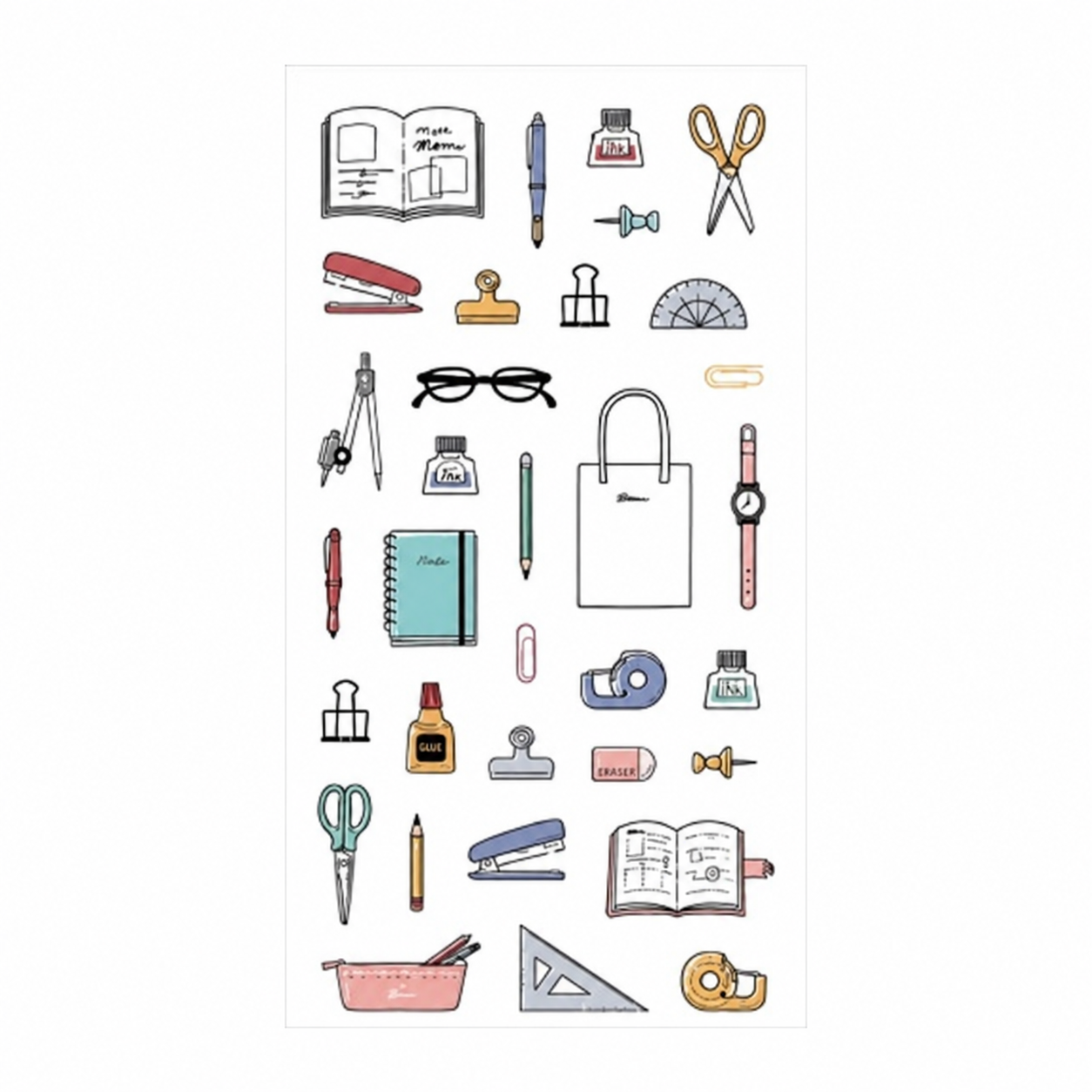 Daiso Decal Transfer Sticker Stationery