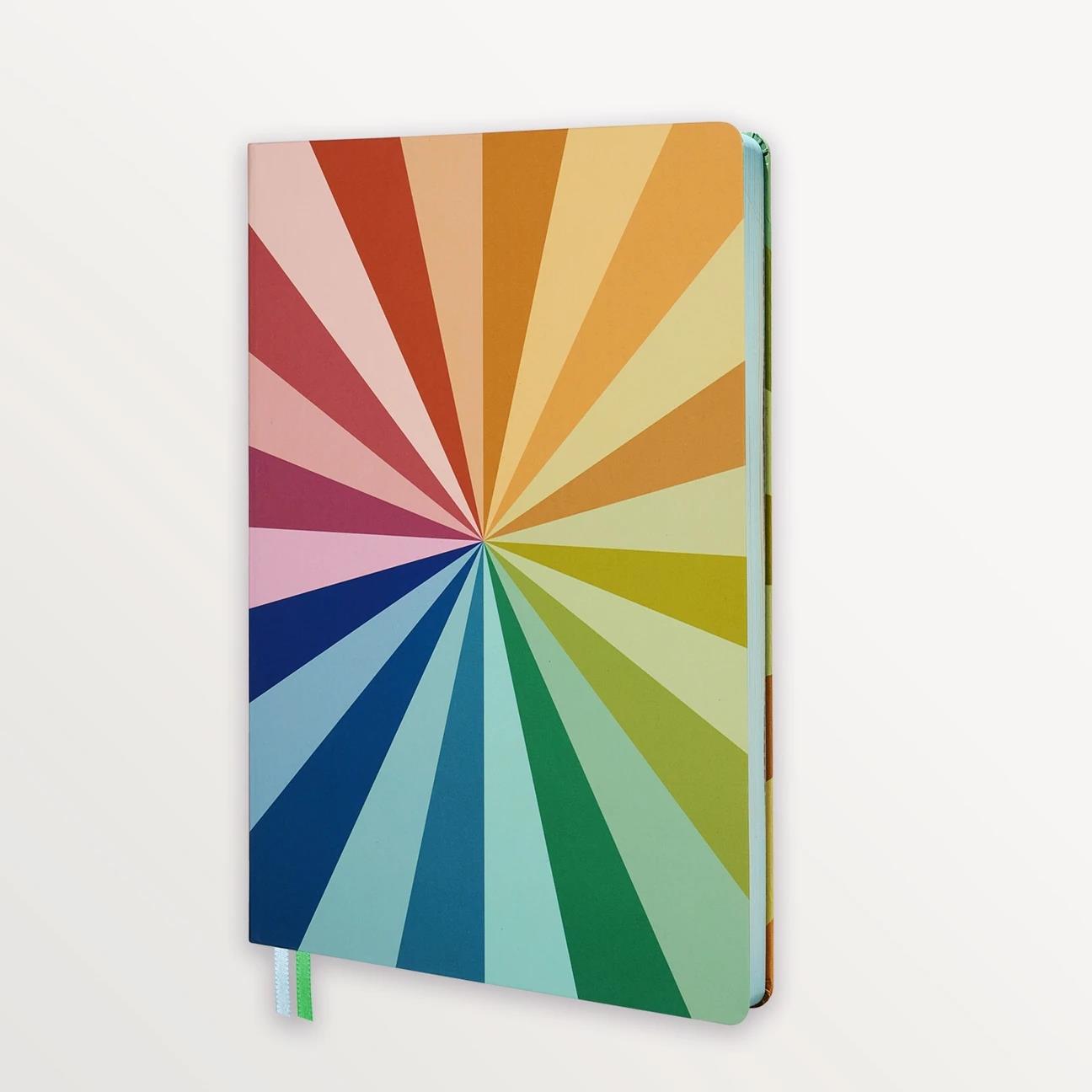 EPISODE STRIPE SPECTRUM CIRCLE  XL CASEBOUND NOTEBOOK