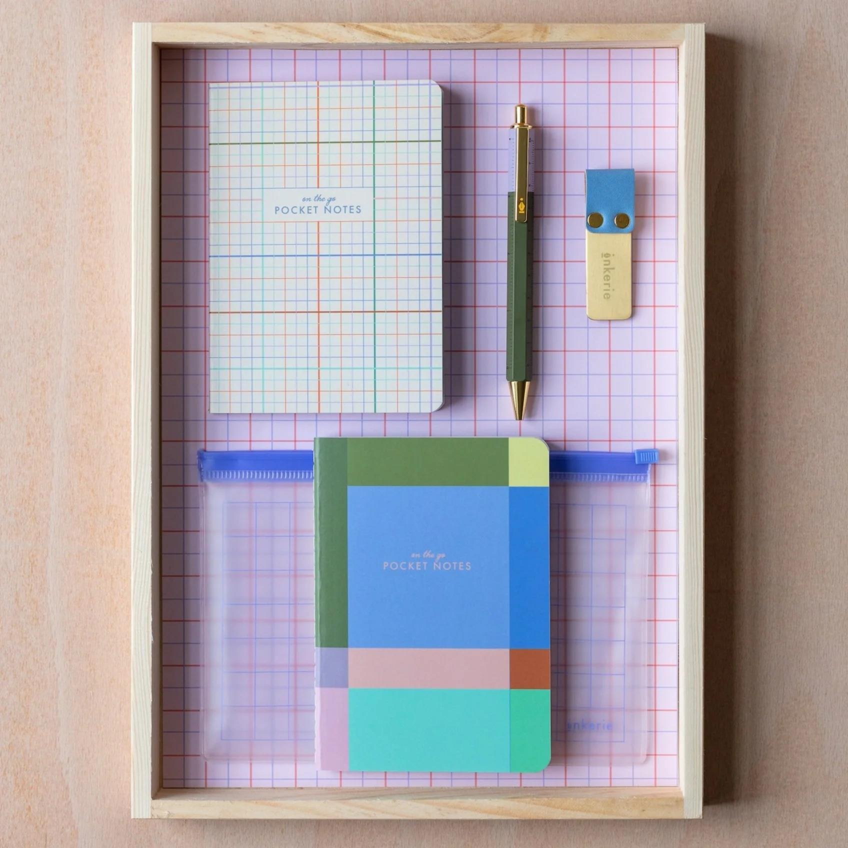 Kikkerland Inkerie On The Go Stationery Set Kırtasiye Seti