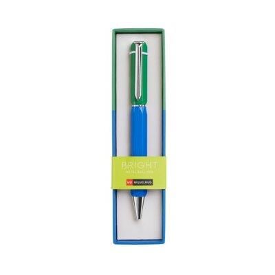 Miquelrius Metal Bright Green&Blue Özel Kutusunda  0.7 mm Tükenmez Kalem