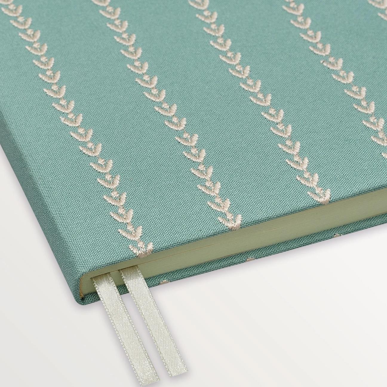 EPISODE SAGE LEAVES EMBROIDERED XL NOTEBOOK