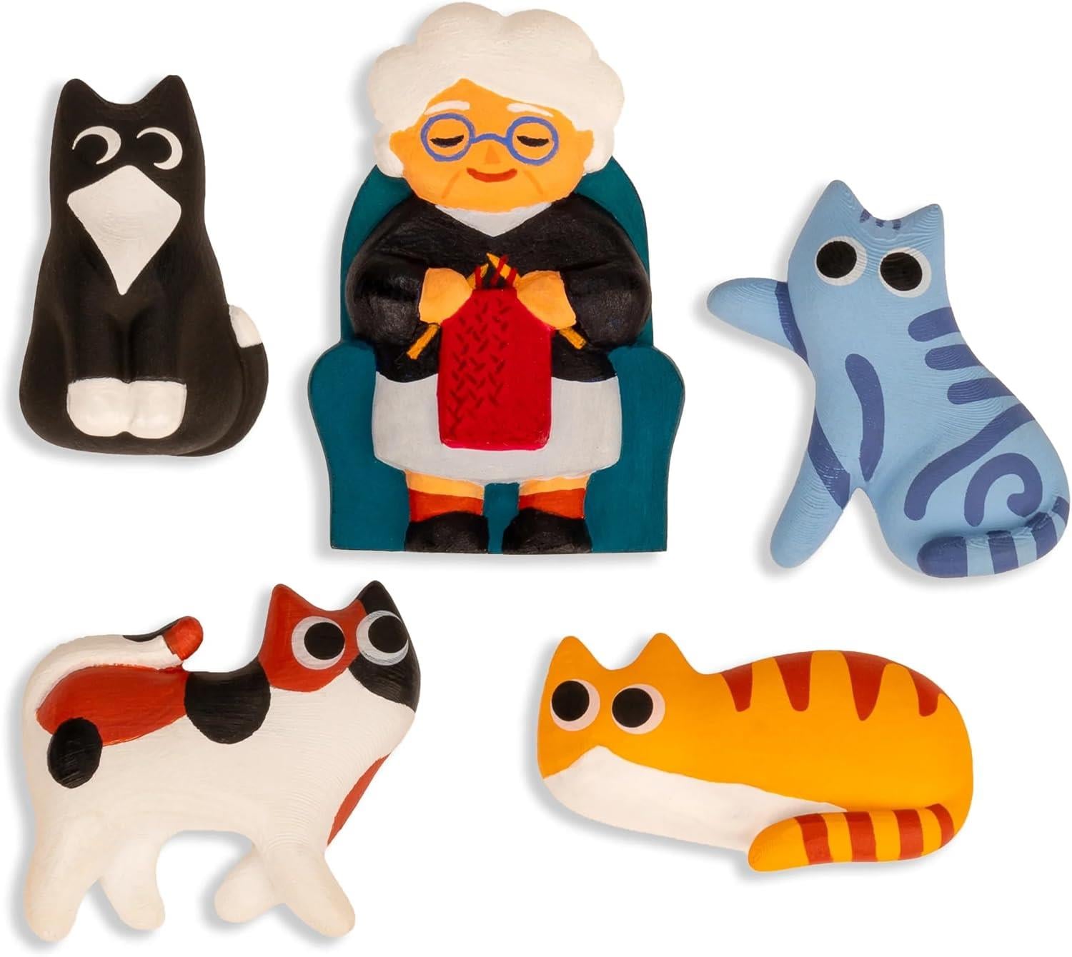 Kikkerland Cat Lady Magnet Mıknatıs